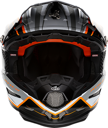 6D ATR-2 Helmet - Phase - White/Orange image 3