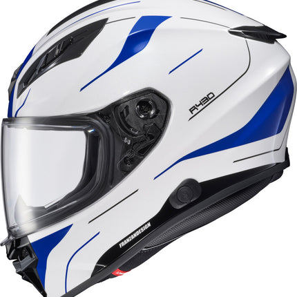 Scorpion EXO-R430 Helmet - Cutlass White/Blue