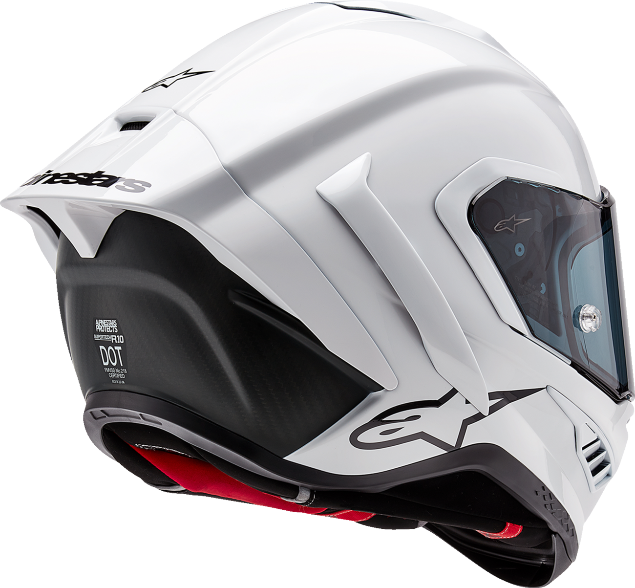 AlpineStars Supertech R10 Helmet - Solid - Gloss White image 3