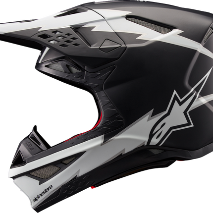 Alpinestars Supertech M10 Helmet - Ampress - MIPS® - Matte Black/White