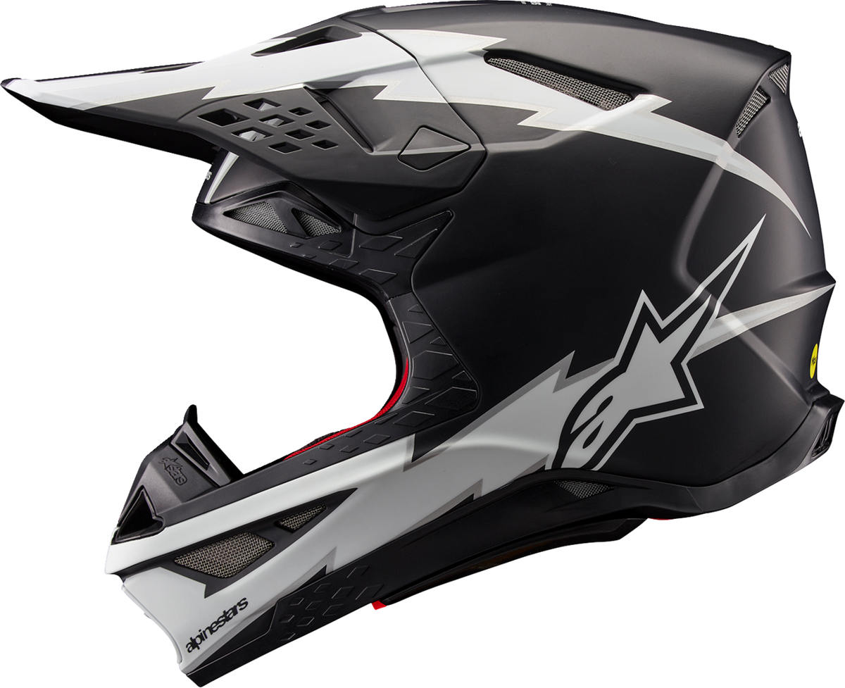 Alpinestars Supertech M10 Helmet - Ampress - MIPS® - Matte Black/White