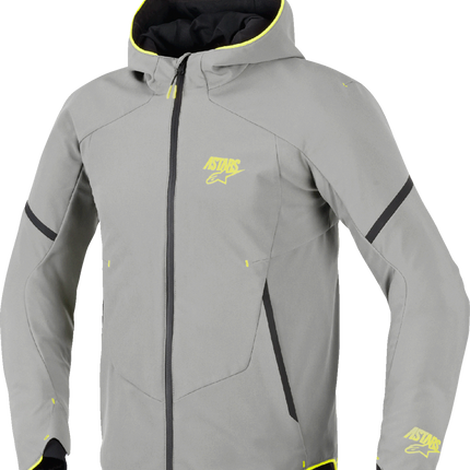 Alpinestars Aeroshell Waterproof Jacket - Mid Gray/Yellow Fluo
