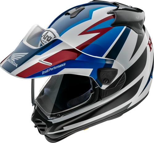dual sport motorcycle helmets blue Sentinel Recon Helmet Matte Black/Blue Chrome 2x Advance Dual Sports Helmets Design Dual Sport Helmets