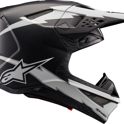Alpinestars Supertech M10 Helmet - Ampress - MIPS® - Matte Black/White