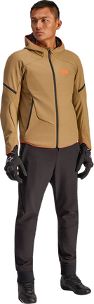 Alpinestars Aeroshell Waterproof Jacket - Dark Khaki/Black/Orange Fluo