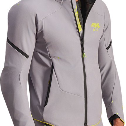 Alpinestars Aeroshell Waterproof Jacket - Mid Gray/Yellow Fluo