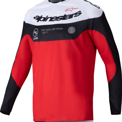 Alpinestars Pro-Dura Long-Sleeve Jersey - Black/Bright Red/White