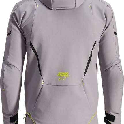 Alpinestars Aeroshell Waterproof Jacket - Mid Gray/Yellow Fluo