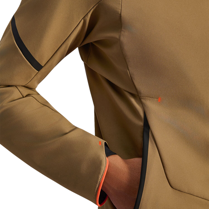 Alpinestars Aeroshell Waterproof Jacket - Dark Khaki/Black/Orange Fluo