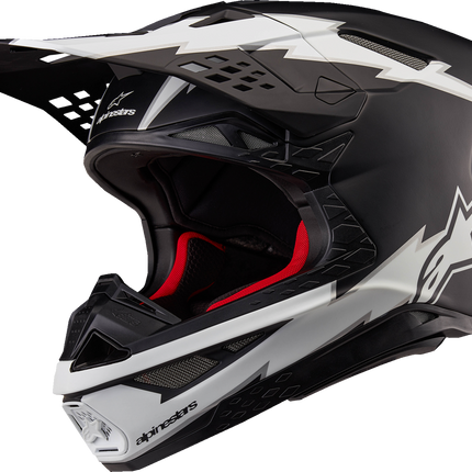 Alpinestars Supertech M10 Helmet - Ampress - MIPS® - Matte Black/White