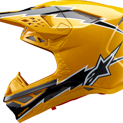 Alpinestars Supertech M10 Helmet - Ampress - MIPS® - Gloss Black/Yellow