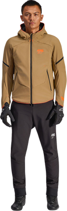 Alpinestars Aeroshell Waterproof Jacket - Dark Khaki/Black/Orange Fluo