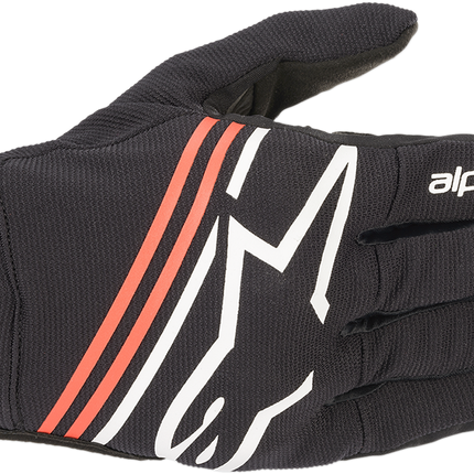 Alpinestars C Reef Gloves - Black/White/Fluo Red