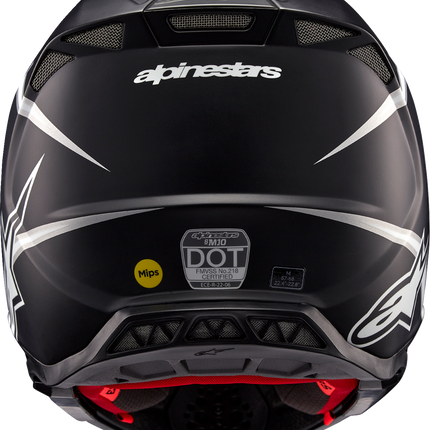 Alpinestars Supertech M10 Helmet - Ampress - MIPS® - Matte Black/White