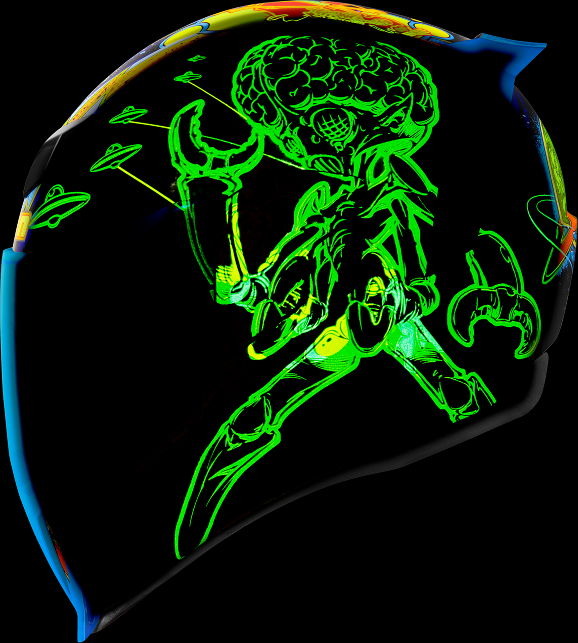ICON Airflite Helmet - Bugoid Blitz - Blue image 11