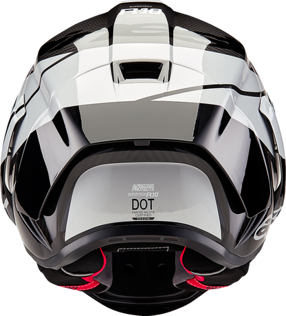 AlpineStars Supertech R10 Helmet - Element - Carbon/Silver/Black image 2