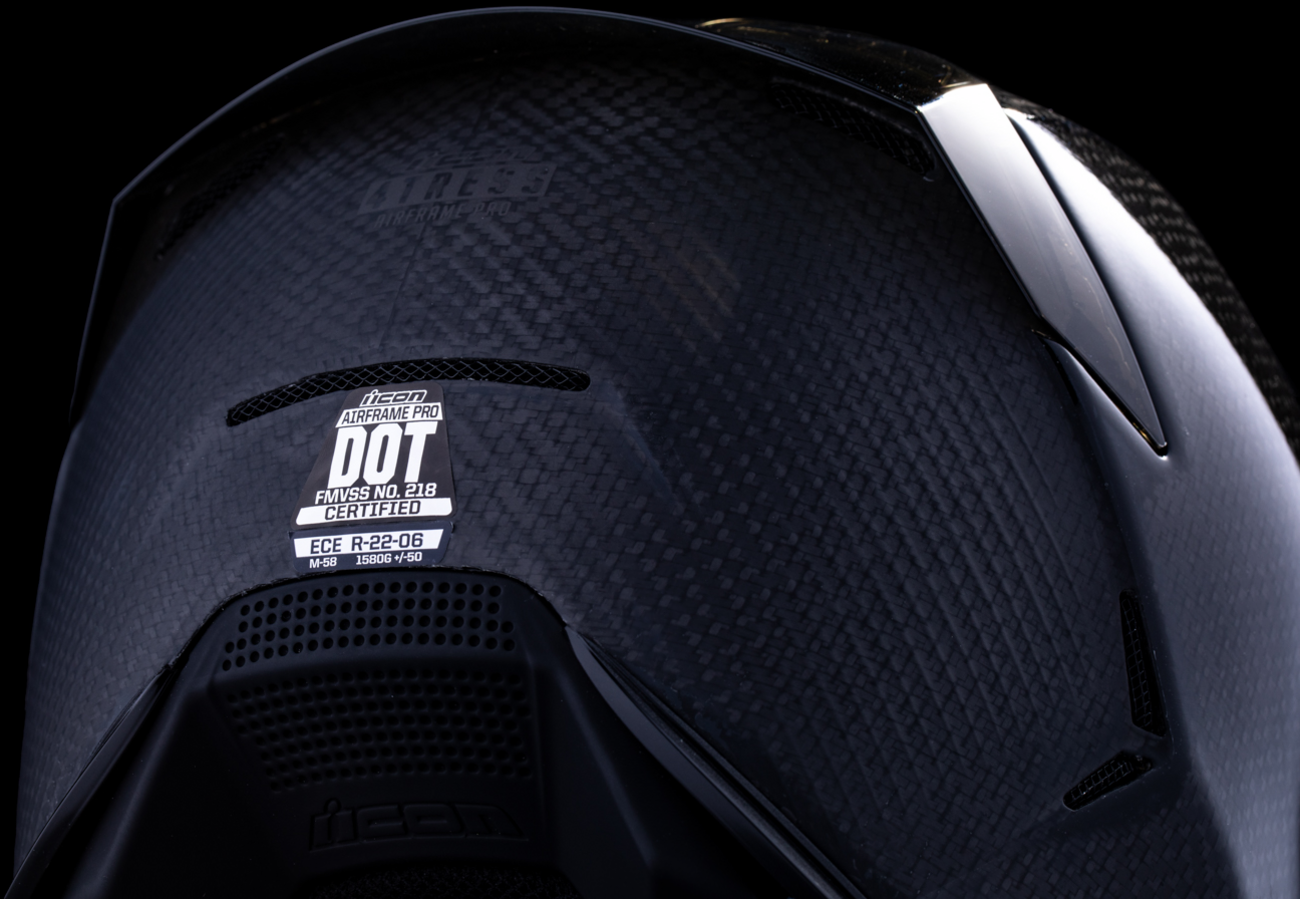 ICON  Airframe Pro Helmet - Carbon 4Tress - Black image 12