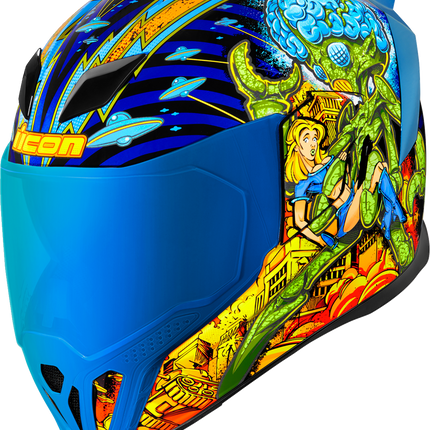 ICON Airflite Helmet - Bugoid Blitz - Blue image 0