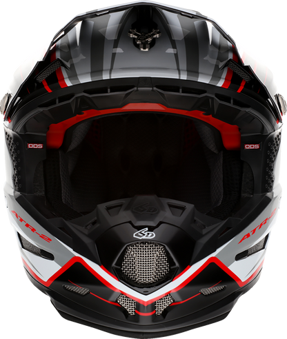 6D ATR-2 Helmet - Phase - White/Red image 4
