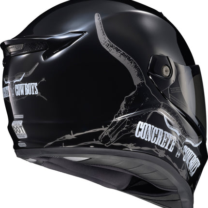 Scorpion EXO Covert FX Helmet - Concrete Cowboys Gloss Black