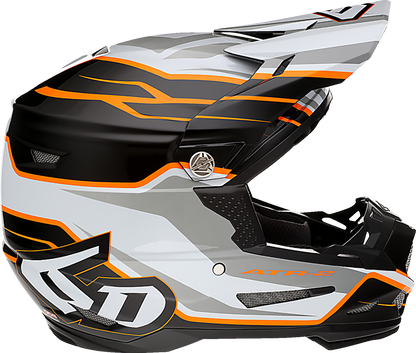 6D ATR-2 Helmet - Phase - White/Orange image 1