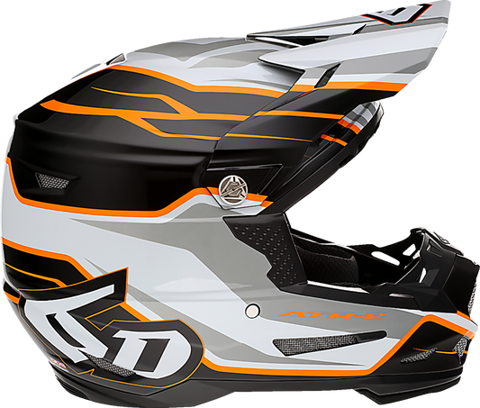 6D ATR-2 Helmet - Phase - White/Orange image 1