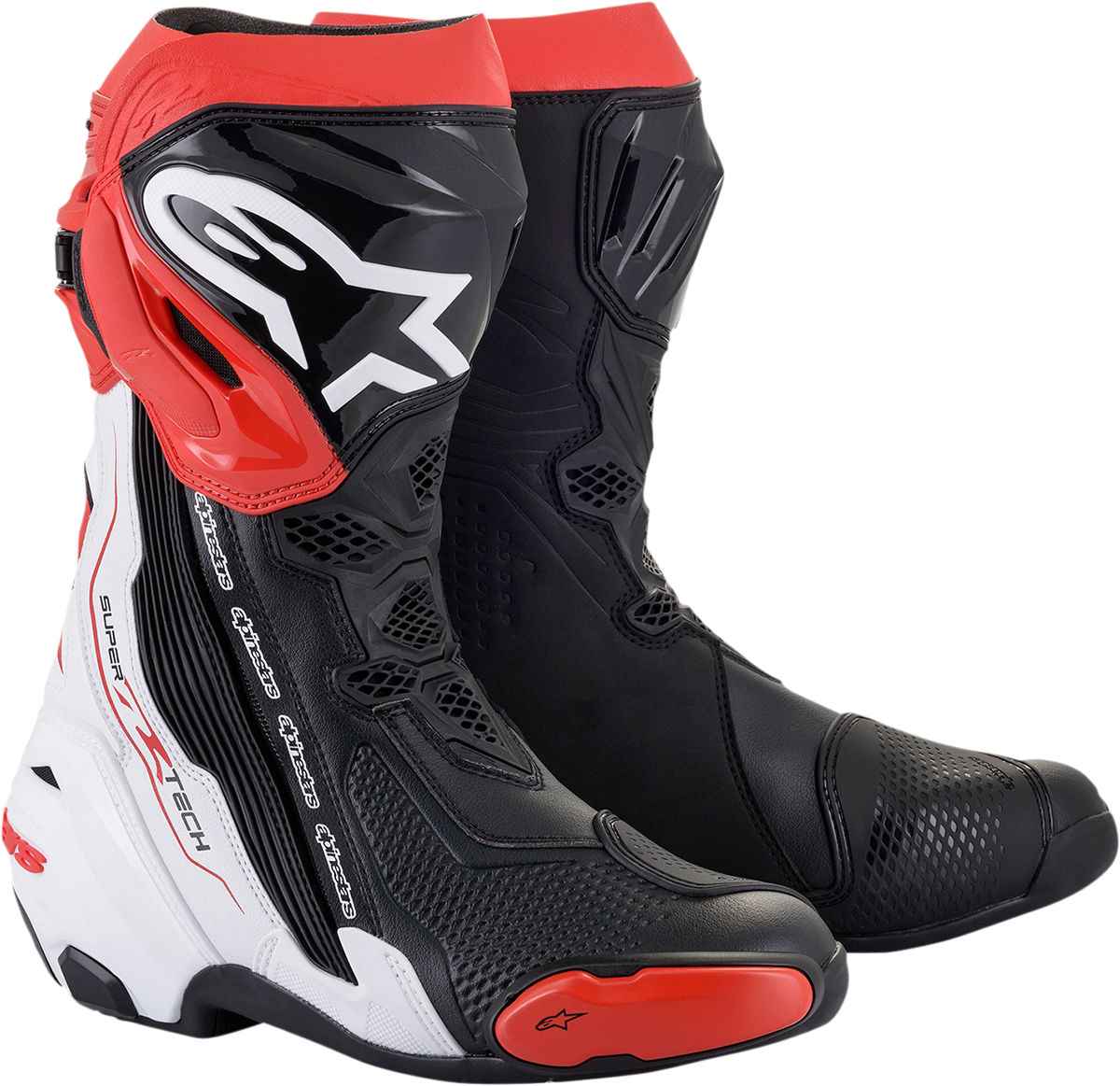 Alpine Stars Supertech R Boots - Black/White/Red image 0