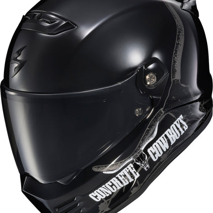 Scorpion EXO Covert FX Helmet - Concrete Cowboys Gloss Black