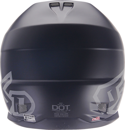 6D ATR-1 Helmet - Matte Black image 3