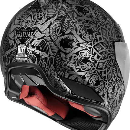 ICON Domain Helmet - Gravitas - Black image 2