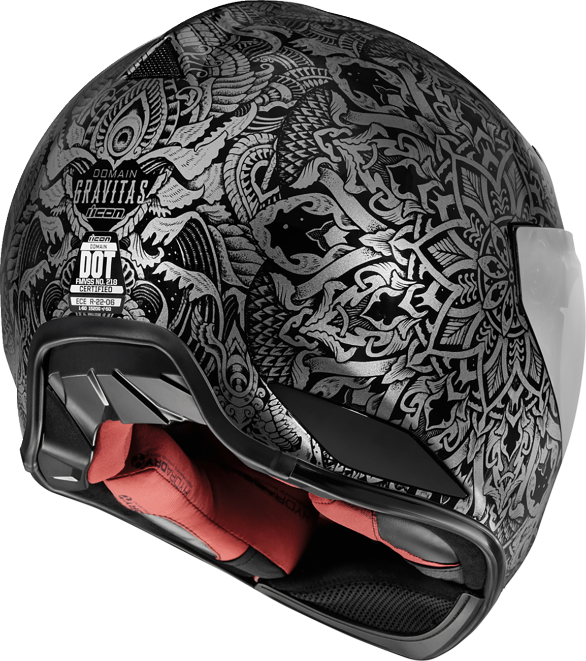 ICON Domain Helmet - Gravitas - Black image 2