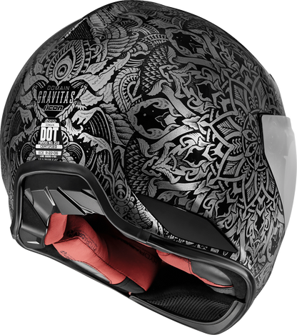 ICON Domain Helmet - Gravitas - Black image 2